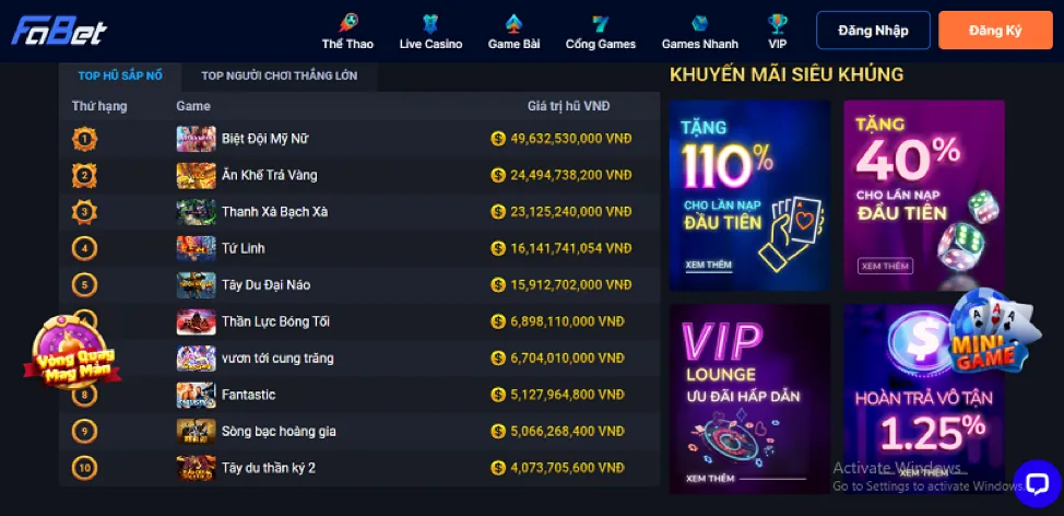 Cài đặt ứng dụng Win33 Login và đăng nhập
